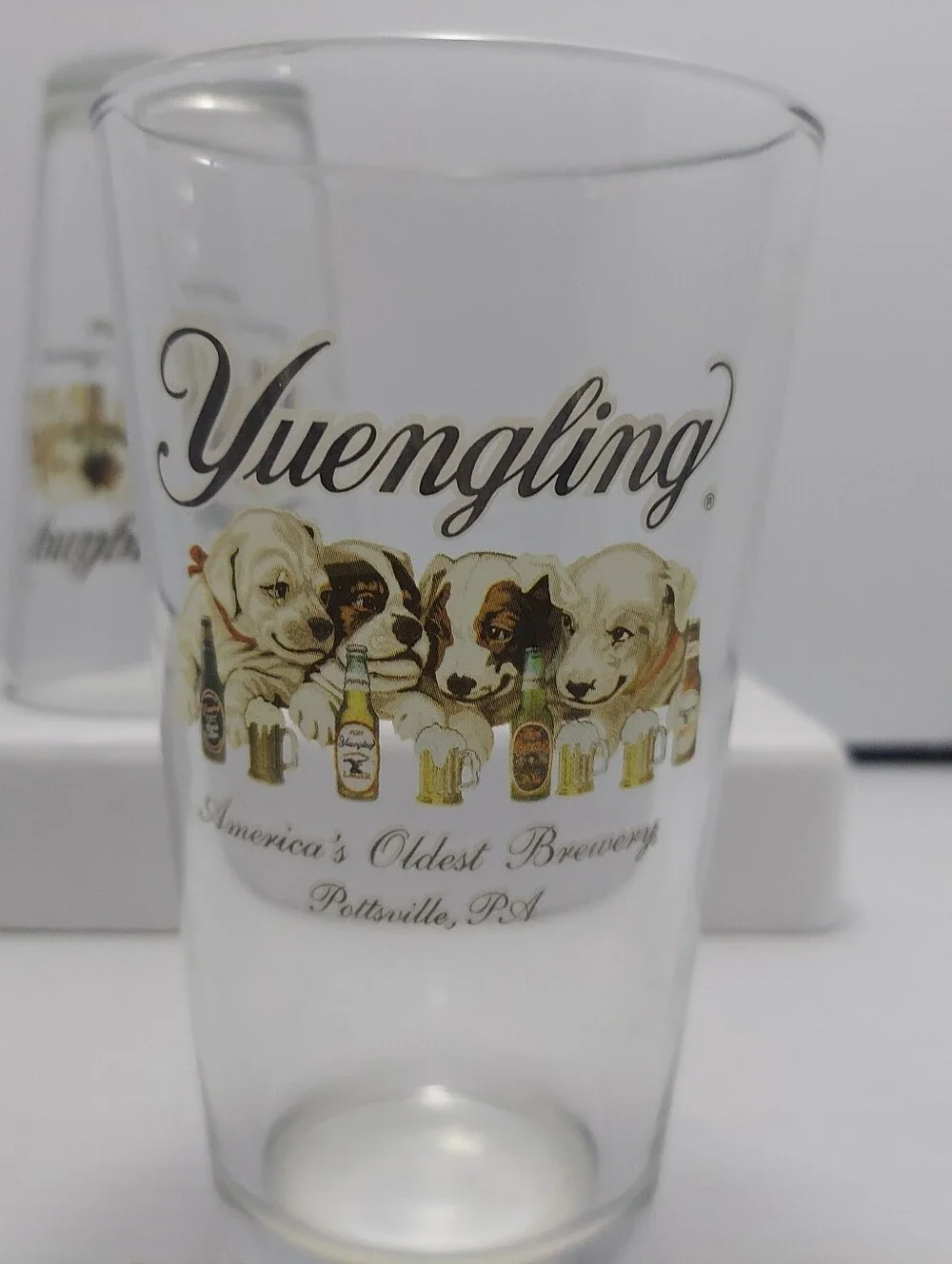 Yuengling Clear Pint Glass with Dog Artwork - Clear - Picture 9 of 14